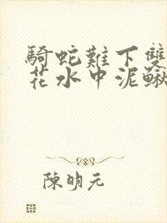 骑蛇难下双金银花水中泥鳅双男主