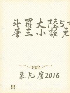 斗罗大陆5重生唐三小说免费阅读