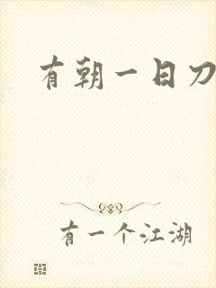 有朝一日刀在手