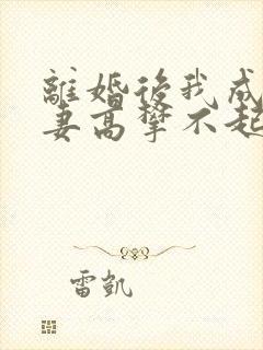 离婚后我成了前妻高攀不起的神