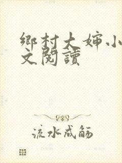 乡村大婶小说全文阅读