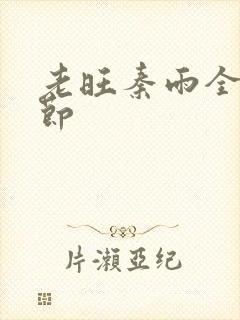 老旺秦雨全部章节