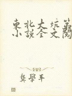 东北大坑第二部小说全文阅读封面