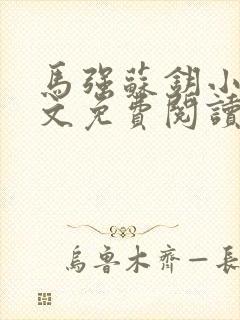 马强苏钥小说全文免费阅读最新章节封面