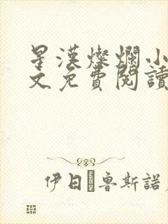 星汉灿烂小说全文免费阅读