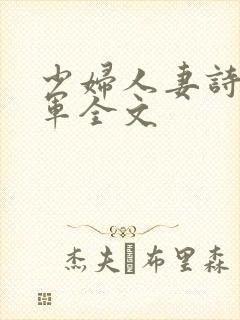 少妇人妻诗雨小军全文
