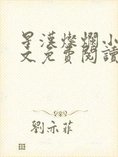 星汉灿烂小说全文免费阅读封面