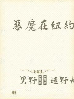 恶魔在纽约封面