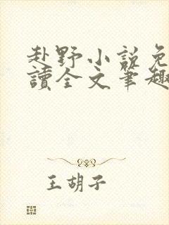 赴野小说免费阅读全文笔趣阁