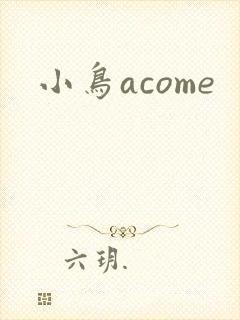 小鸟acome