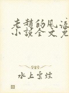 老赵的风流人生小说全文免费阅读