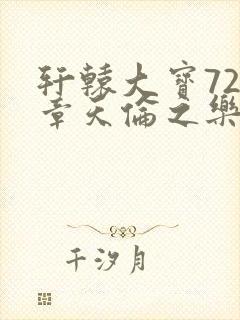 轩辕大宝720章天伦之乐封面