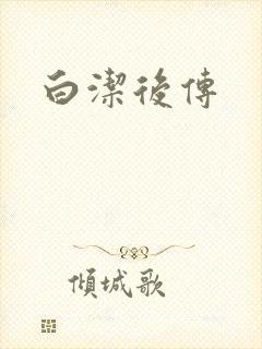 白洁后传封面