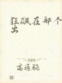 狂飙在哪个台播出