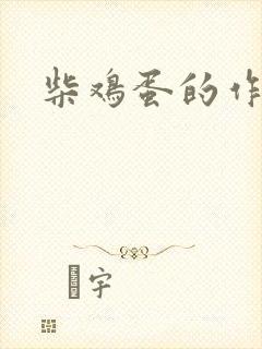 柴鸡蛋的作品封面