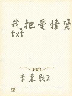 我把爱情煲成汤txt