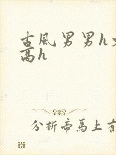 古风男男h文肉高h