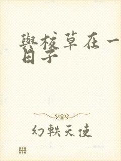 与校草在一起的日子