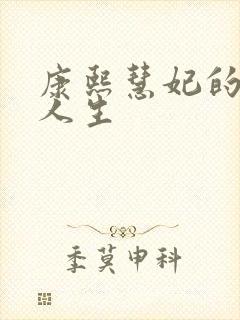 康熙慧妃的躺赢人生