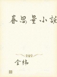 眷思量小说封面