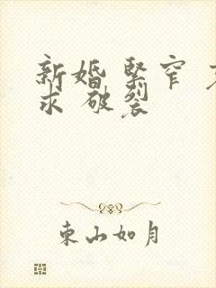新婚 紧窄 哀求 破裂
