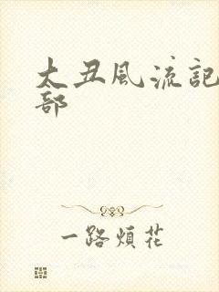 大丑风流记第二部封面