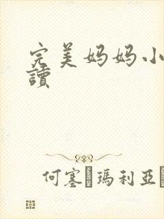 完美妈妈小说阅读