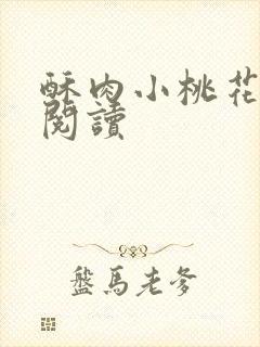 酥肉小桃花全文阅读封面