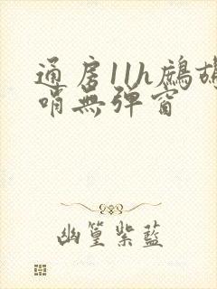 通房11h鹧鸪哨无弹窗