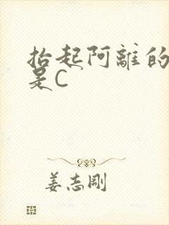 抬起阿离的腿就是C
