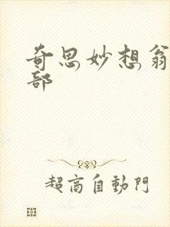 奇思妙想翁十三部