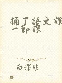 捅了语文课代表一节课封面