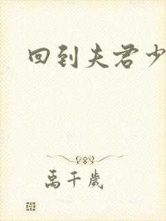 回到夫君少年时封面