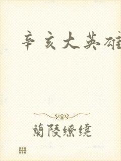 辛亥大英雄封面