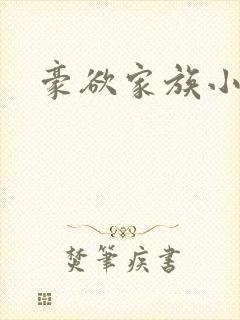 豪欲家族小说封面