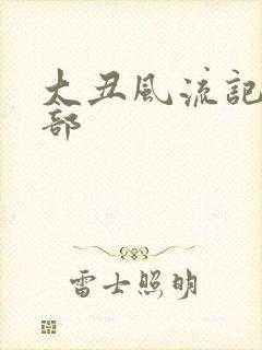 大丑风流记第二部封面