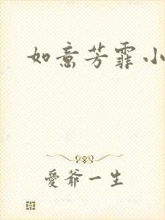 如意芳霏小说封面