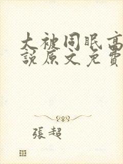 大被同眠高粱小说原文免费阅读