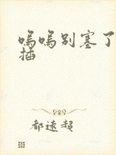 呜呜别塞了啊抽插封面