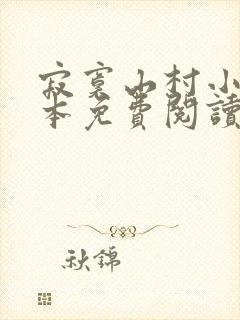 寂寞山村小说全本免费阅读