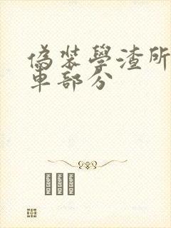 伪装学渣所有开车部分