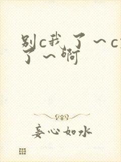 别c我了~c烂了~啊