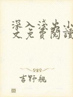 深入浅出小说全文免费阅读笔趣阁