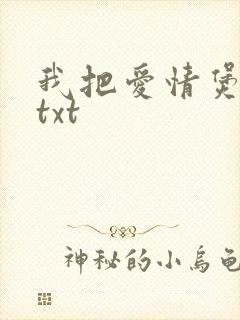 我把爱情煲成汤txt