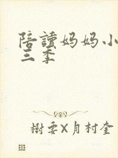 陪读妈妈小说第三季