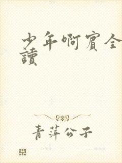 少年啊宾全文阅读
