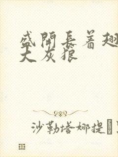 盛开长着翅膀的大灰狼