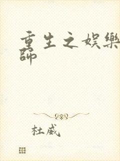 重生之娱乐大宗师封面