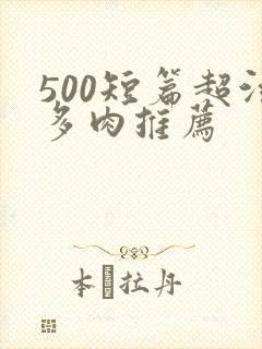 500短篇超污多肉推荐