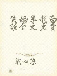 失婚半截白菜小说全文免费阅读